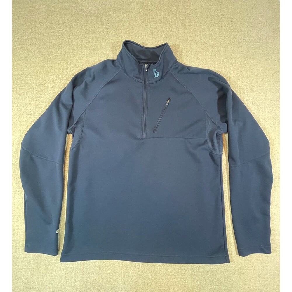 SCOTT Sports Mens Blue Tech Long Sleeve Jacket Size XL Cycling Running